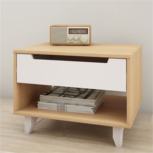 allora nightstand mid- century1-drawer