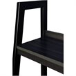 Allora 4 Shelf Ladder Bookcase in Black (Set of 2)