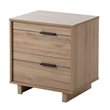 Allora 2 Drawer Nightstand in Rustic Oak