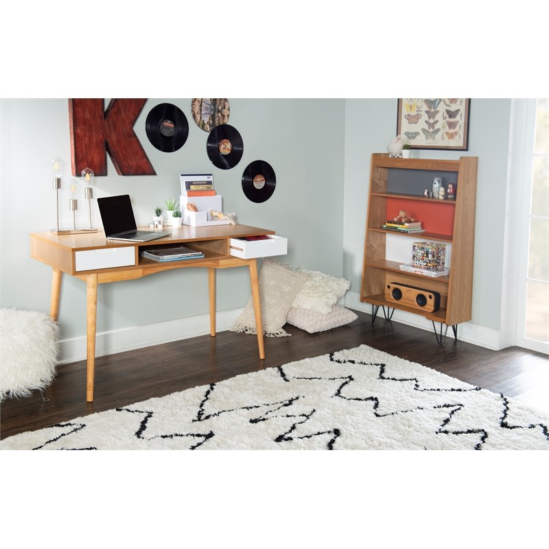 Allora Wood Writing Desk in Brown