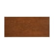 Allora 1-Drawer Mid-Century Wood Desk w/ Rounded Legs in Warm Walnut