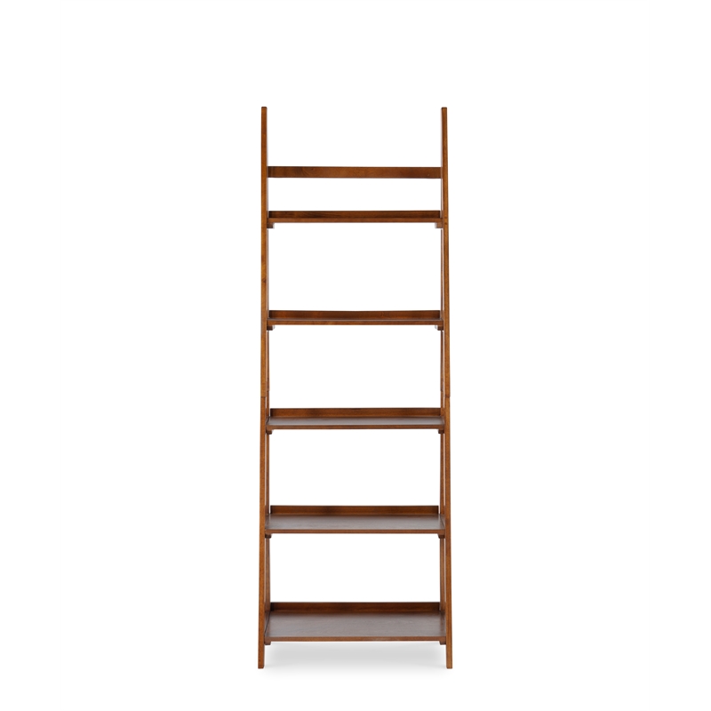Allora Wood Bookcase in Brown