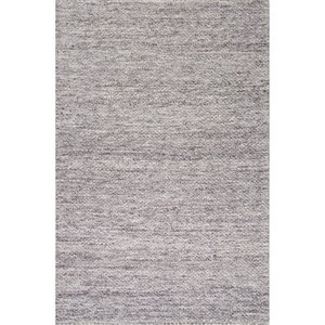 allora eco-friendly textured reversible wool rug in gray