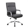 Allora Mid Century Modern Executive Conference Chair in Black
