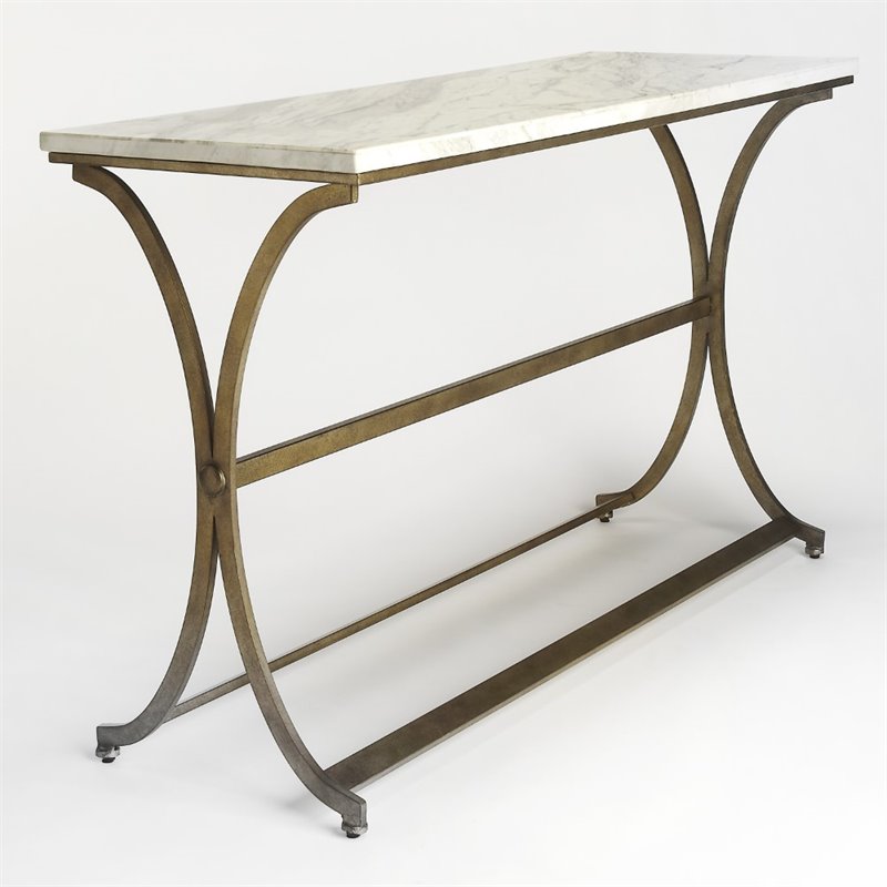 Allora Furniture Pamina Console Table in Travertine