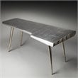 Allora Midway Aviator Desk in Silver