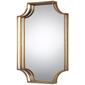 Allora Contemporary Decorative Mirror in Gold