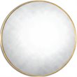 Allora Round Mirror in Gold