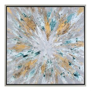 Allora Star Modern Abstract Art in Silver