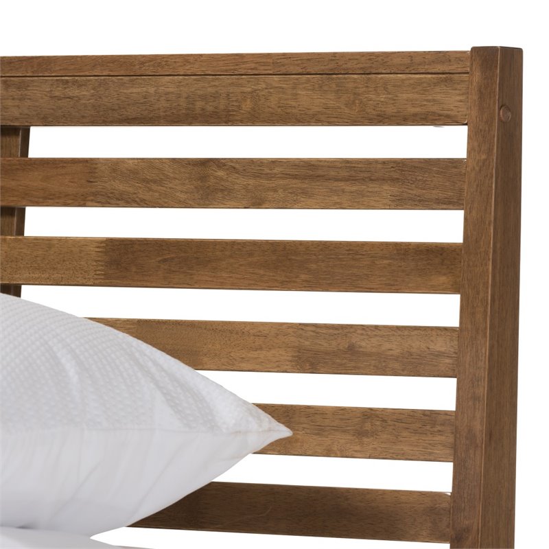 Allora Queen Platform Bed in Walnut