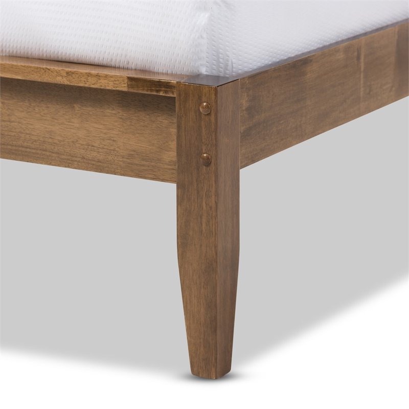 Allora Queen Platform Bed in Walnut