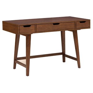 allora furniture mid-century writing desk in brown
