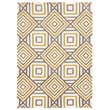 Allora 8' x 10' Hand-Tufted Geometric Design Polyester Rug in Ivory and Gray