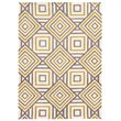 Allora 8' x 10' Hand-Tufted Geometric Design Polyester Rug in Ivory and Gray