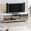 Allora Contemporary Wood 70.8-Inch TV Stand in White