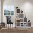 Allora Contemporary Wood 9-Cube Bookcase in White