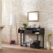 Allora Wood Table Top Cutout Writing Desk in Espresso