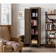 Allora Mid-Century Wood Storage Cabinet in Reclaimed Oak