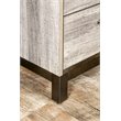 Allora 2 Drawers Contemporary Wood Nightstand in Antique Gray