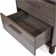 Allora 2 Drawers Contemporary Wood Nightstand in Antique Gray