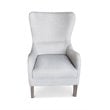 Allora Mid Century Wingback Accent Chair in Beige