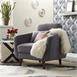 Allora Arm Chair in Dark Gray