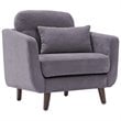 Allora Arm Chair in Dark Gray