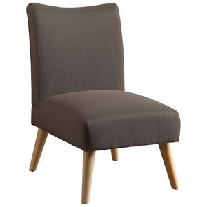 Allora Mid-Century Wood Accent Chair in Light Brown