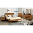 Allora 2-Drawer Mid-Century Solid Wood/Wood Veneer/MDF Nightstand in Oak