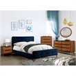 Allora 2-Drawer Mid-Century Solid Wood/Wood Veneer/MDF Nightstand in Oak