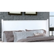 Allora Mid-Century Solid Wood/Wood Veneer/MDF Full Platform Bed in White