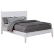 Allora Mid-Century Solid Wood/Wood Veneer/MDF Full Platform Bed in White