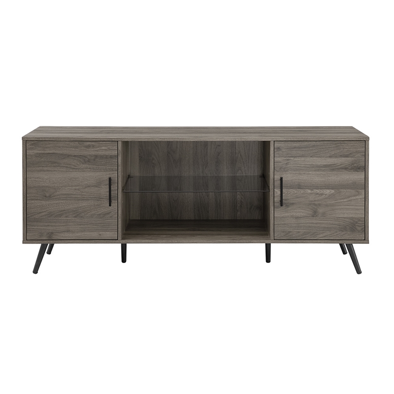 Allora Mid-Century Wood TV Stand for TVs up to 60
