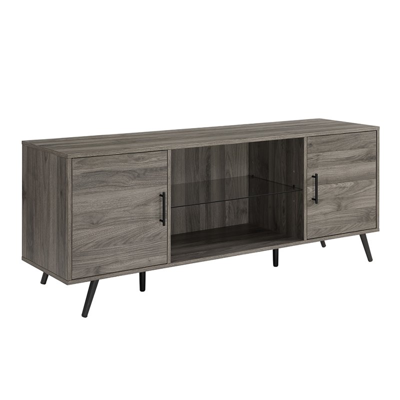 Allora Mid-Century Wood TV Stand for TVs up to 60