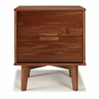 Allora Mid Century Modern Wood Nightstand in Walnut