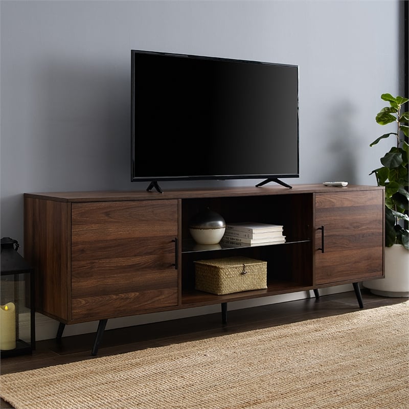 Allora Mid-Century Wood TV Stand for TVs up to 70