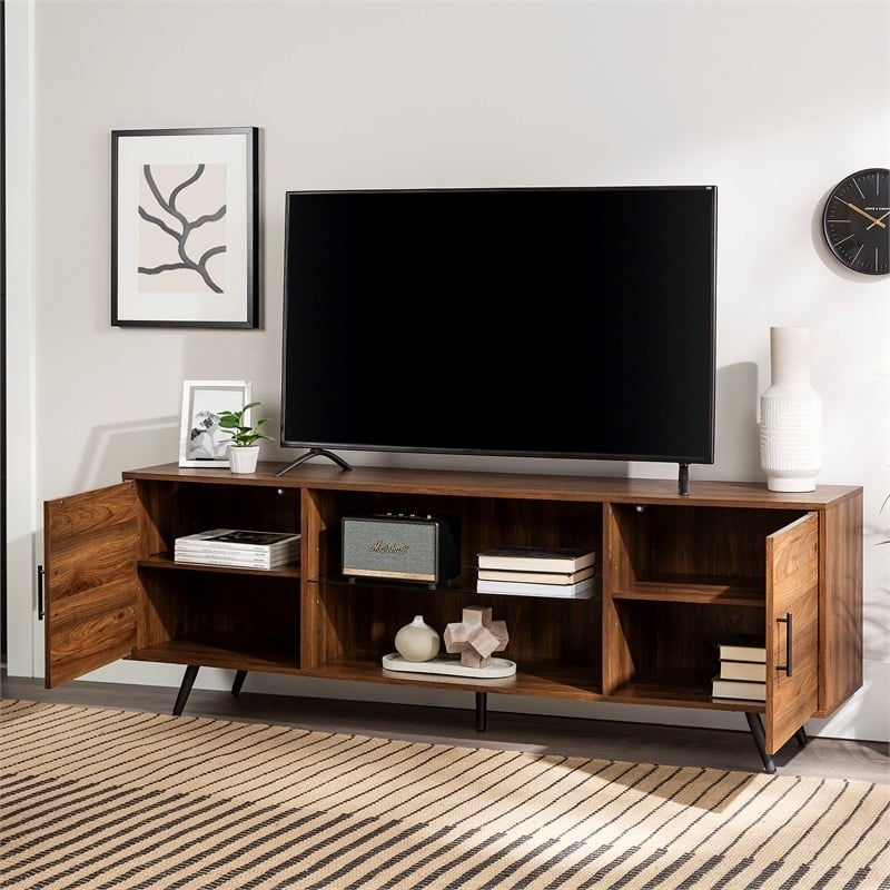 Allora Mid-Century Wood TV Stand for TVs up to 70