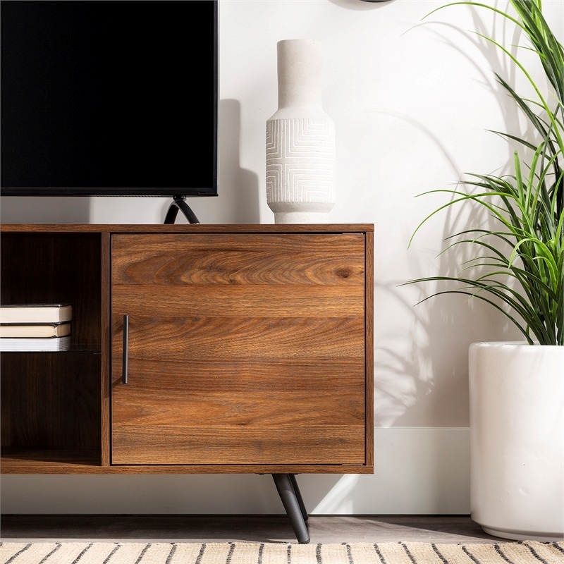 Allora Mid-Century Wood TV Stand for TVs up to 70