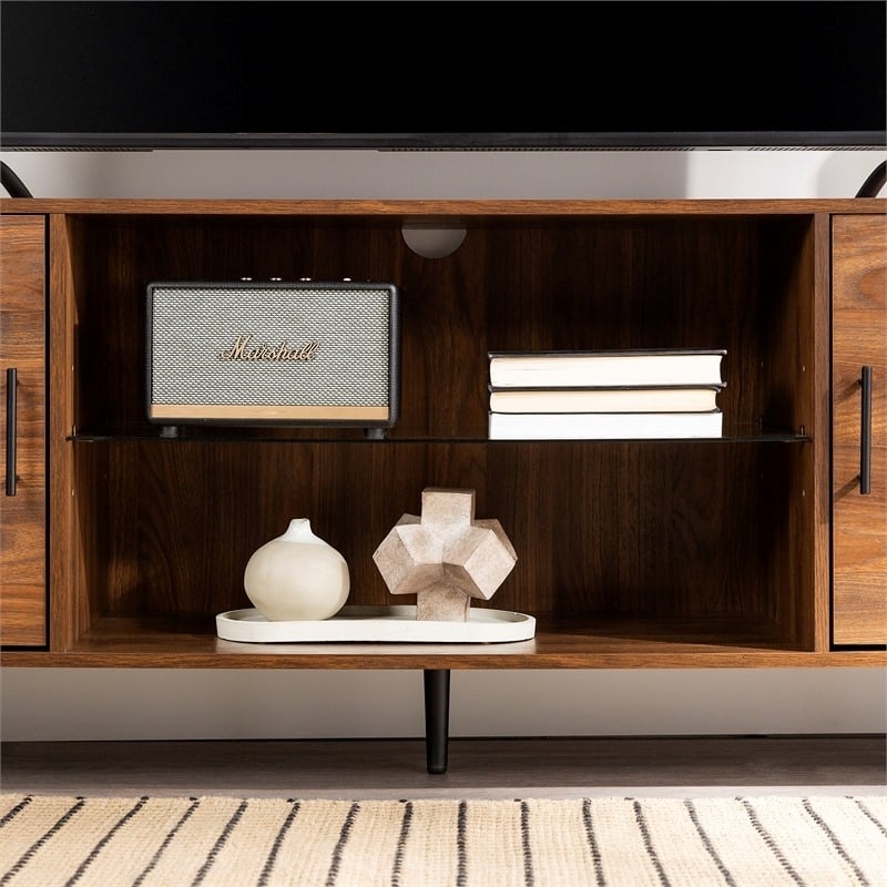 Allora Mid-Century Wood TV Stand for TVs up to 70