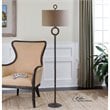 Allora 1-Light Cast Iron Floor Lamp in Aged Rust Brown