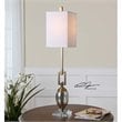 Allora 1-Light Mercury Glass and Metal Buffet Lamp in Coffee Bronze
