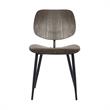 Allora Wood Dining Accent Chairs in Black (Set of 2)