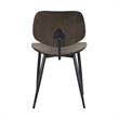 Allora Wood Dining Accent Chairs in Black (Set of 2)