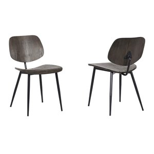 allora wood dining accent chairs (set of 2)
