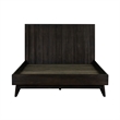 Allora 3-Piece Modern Wood Queen Bedroom Set in Brushed Brown/Gray/Antique Brass