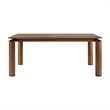 Allora Contemporary Solid Wood Extension Dining Table in Walnut