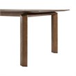 Allora Contemporary Solid Wood Extension Dining Table in Walnut