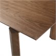 Allora Contemporary Solid Wood Extension Dining Table in Walnut