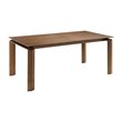 Allora Contemporary Solid Wood Extension Dining Table in Walnut