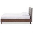 Allora Tufted Full Panel Platform Bed in Gray